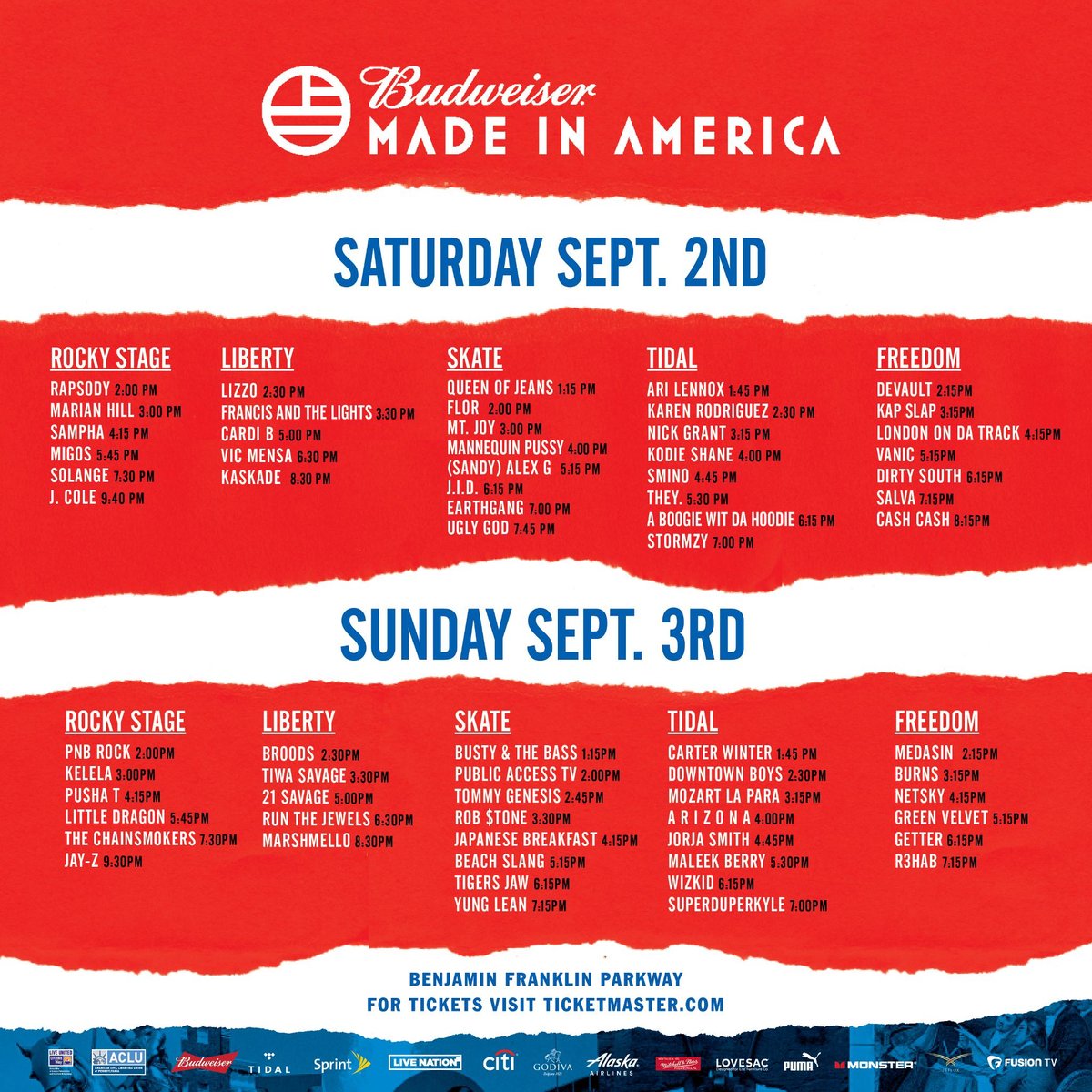 News Made In America Line Up Confirmed Mina SayWhat
